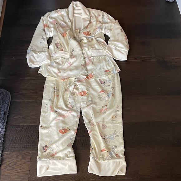 Other - Pajamas Set with CuteAnimal Floral Print